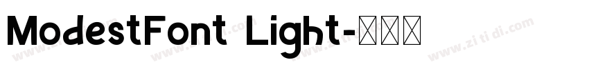 ModestFont Light字体转换